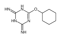 2-Cyclohexyloxy-4,6-diamino-1,3,5-triazine结构式