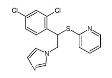 2-[1-(2,4-dichlorophenyl)-2-imidazol-1-ylethyl]sulfanylpyridine结构式