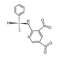 (3,5-Dinitro-pyridin-2-yl)-((R)-1-phenyl-ethyl)-amine结构式