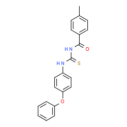 4-methyl-N-{[(4-phenoxyphenyl)amino]carbonothioyl}benzamide结构式