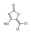 5-(dichloromethylidene)-1,3-oxazolidine-2,4-dione结构式