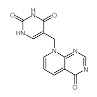 2,4(1H,3H)-Pyrimidinedione,5-[(4-oxopyrido[2,3-d]pyrimidin-8(4H)-yl)methyl]- structure