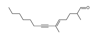 2,6-dimethyl-tetradec-5-en-7-ynal Structure