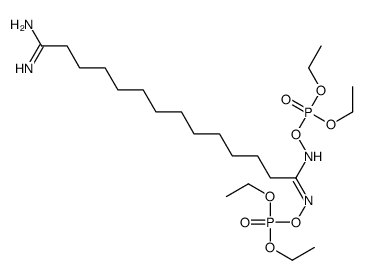 [[14-amino-1-(diethoxyphosphoryloxyamino)-14-iminotetradecylidene]amino] diethyl phosphate Structure