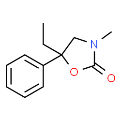 2-Oxazolidinone,5-ethyl-3-methyl-5-phenyl-(5CI) Structure