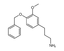 3-(3-methoxy-4-phenylmethoxyphenyl)propan-1-amine Structure