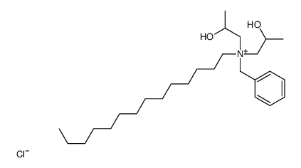 benzylbis(2-hydroxypropyl)tetradecylammonium chloride结构式