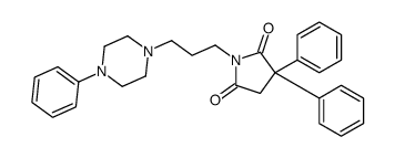 3,3-diphenyl-1-[3-(4-phenylpiperazin-1-yl)propyl]pyrrolidine-2,5-dione Structure