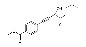 methyl 4-[(3R)-4-ethenylidene-3-hydroxyoct-1-ynyl]benzoate结构式