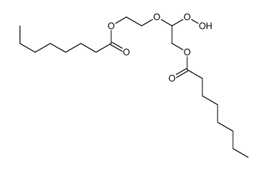 2-(1-hydroperoxy-2-octanoyloxyethoxy)ethyl octanoate结构式