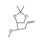 (4S)-4-[(1R)-1-methoxybut-3-enyl]-2,2-dimethyl-1,3-dioxolane Structure