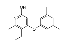 4-(3,5-dimethylphenoxy)-5-ethyl-6-methyl-1H-pyridin-2-one Structure