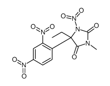5-(2,4-dinitrophenyl)-5-ethyl-3-methyl-1-nitroimidazolidine-2,4-dione Structure