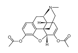 6,7-Didehydro-4,5α-epoxy-17-methylmorphinan-3,6-diol diacetate picture