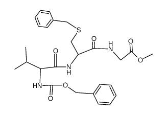 Z-Val-Cys(Bzl)-Gly-OMe Structure