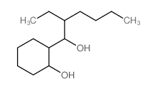 2-ethyl-1-(2-hydroxycyclohexyl)hexan-1-ol结构式