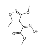 hydroxyimino-(3-methoxy-5-methyl-isoxazol-4-yl)-acetic acid methyl ester结构式