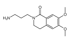 2-(3-aminopropyl)-6,7-dimethoxy-3,4-dihydroisoquinolin-1-one Structure