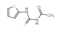 N-(thiophen-2-ylthiocarbamoyl)acetamide Structure