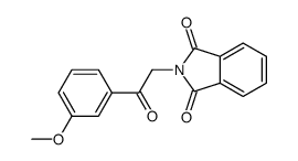 2-[2-(3-methoxyphenyl)-2-oxoethyl]isoindole-1,3-dione结构式