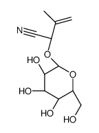 (2S)-3-methyl-2-[(2R,3R,4S,5S,6R)-3,4,5-trihydroxy-6-(hydroxymethyl)oxan-2-yl]oxybut-3-enenitrile Structure