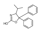 5,5-diphenyl-4-propan-2-yl-1,3-oxazolidin-2-one结构式