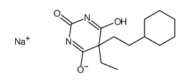 5-(2-Cyclohexylethyl)-5-ethyl-2-sodiooxy-4,6(1H,5H)-pyrimidinedione Structure
