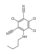 4-(butylamino)-2,5,6-trichlorobenzene-1,3-dicarbonitrile结构式