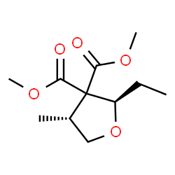 3,3(2H)-Furandicarboxylicacid,2-ethyldihydro-4-methyl-,dimethylester,(2R,4R)-rel-(9CI)结构式