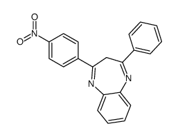 4-(4-nitrophenyl)-2-phenyl-3H-1,5-benzodiazepine结构式