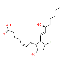 11-fluoro-11-dehydroxyprostaglandin F2alpha structure