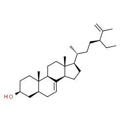Poriferast-7,25-dienol structure