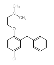 Ethanamine,2-[4-chloro-2-(phenylmethyl)phenoxy]-N,N-dimethyl- Structure