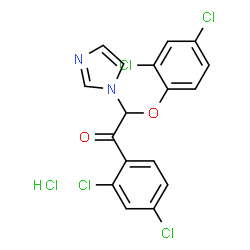 Ethanone,2-(2,4-dichlorophenoxy)-1-(2,4-dichlorophenyl)-2-(1H-imidazol-1-yl)-,monohydrochloride (9CI)结构式