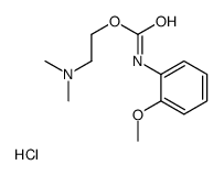 2-[(2-methoxyphenyl)carbamoyloxy]ethyl-dimethylazanium,chloride Structure