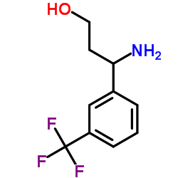 3-Amino-3-(3-trifluoromethyl-phenyl)-propan-1-ol结构式