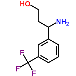 3-Amino-3-(3-trifluoromethyl-phenyl)-propan-1-ol structure