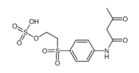 3-oxo-N-[4-[[2-(sulphooxy)ethyl]sulphonyl]phenyl]butyramide结构式