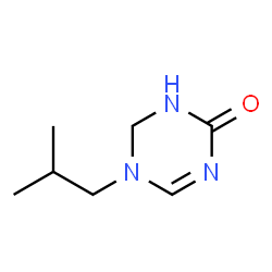 1,3,5-Triazin-2(1H)-one,5,6-dihydro-5-(2-methylpropyl)-(9CI) structure