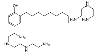 nonylphenol, compound with N-(2-aminoethyl)ethane-1,2-diamine and N,N'-bis(2-aminoethyl)ethane-1,2-diamine结构式