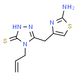 4-Allyl-5-[(2-amino-1,3-thiazol-4-yl)methyl]-2,4-dihydro-3H-1,2,4-triazole-3-thione picture