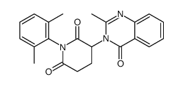 1-(2,6-dimethylphenyl)-3-(2-methyl-4-oxoquinazolin-3-yl)piperidine-2,6-dione Structure