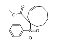 methyl 1-(benzenesulfonyl)cyclonon-3-ene-1-carboxylate结构式