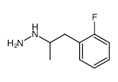 2-Hydrazino-1-(2-fluorphenyl)propan Structure