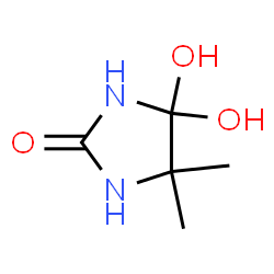2-Imidazolidinone, 4,4-dihydroxy-5,5-dimethyl- (9CI)结构式