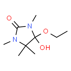 2-Imidazolidinone,4-ethoxy-4-hydroxy-1,3,5,5-tetramethyl-(9CI)结构式
