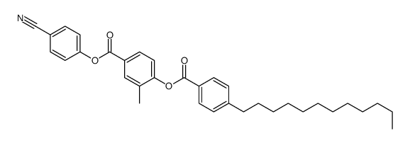 (4-cyanophenyl) 4-(4-dodecylbenzoyl)oxy-3-methylbenzoate Structure