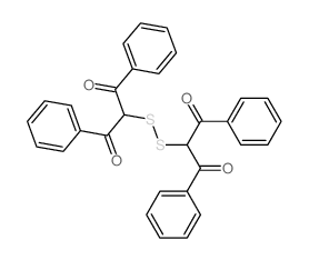 2-(1,3-dioxo-1,3-diphenyl-propan-2-yl)disulfanyl-1,3-diphenyl-propane-1,3-dione结构式