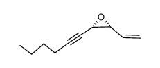 Oxirane, 2-ethenyl-3-(1-hexynyl)-, cis- (9CI) Structure