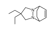 5,8-Ethano-1H-pyrazolo(1,2-a)pyridazine, 2,2-diethyl-2,3,5,8-tetrahydr o-结构式